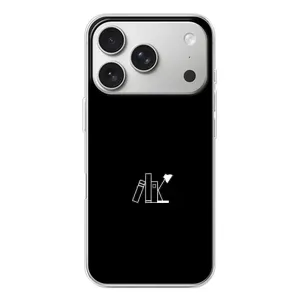 Чехол с картинками на черном фоне для iPhone 17 Pro (Книжки)
