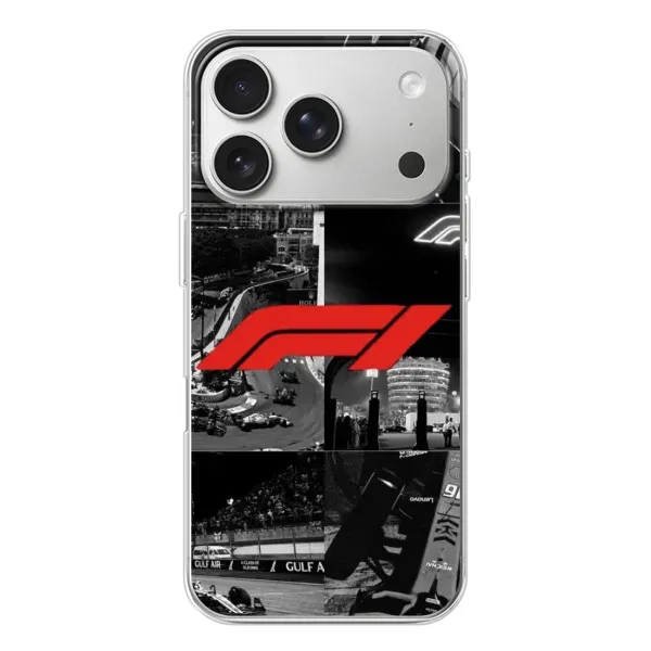 Чохол з малюнком «Колаж Формула 1» для iPhone 17 Pro Чохол з малюнком «Колаж Формула 1» для iPhone 17 Pro