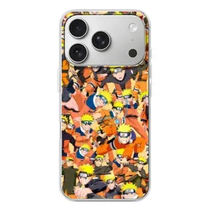 Чехлы с принтом Наруто на iPhone 17 Pro (Коллаж Наруто)