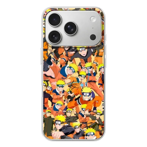Чехол с рисунком «Коллаж Наруто» для iPhone 17 Pro