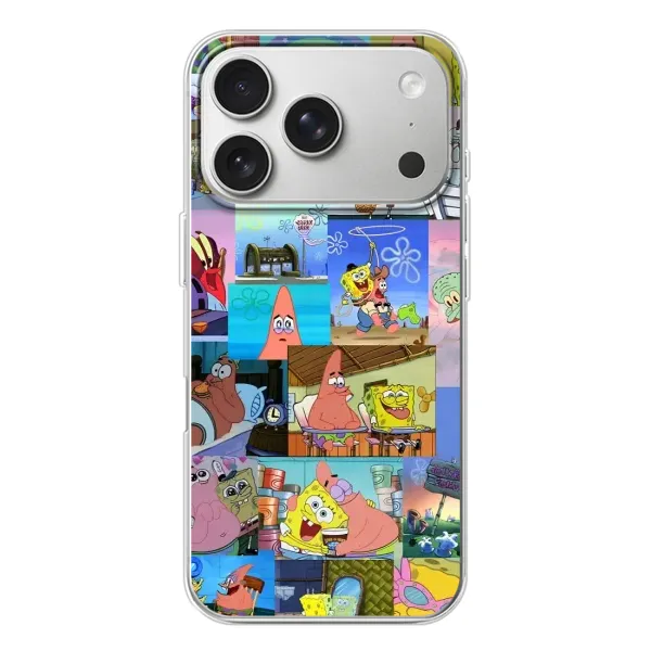Чехол с рисунком «Комиксы Спанч Боб» для iPhone 17 Pro