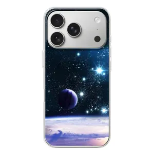 Чохол (ТПУ) з планетами на iPhone 17 Pro (Космічний вид)