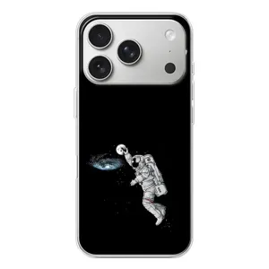 Силіконовый бампер з принтом "Наса" на iPhone 17 Pro (Космонавт баскетболіст)