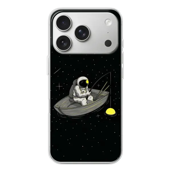 Чехол с рисунком «Космонавт на рыбалке» для iPhone 17 Pro Чехол с рисунком «Космонавт на рыбалке» для iPhone 17 Pro