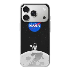 Силіконовый бампер з принтом "Наса" на iPhone 17 Pro (Космонавт NASA)