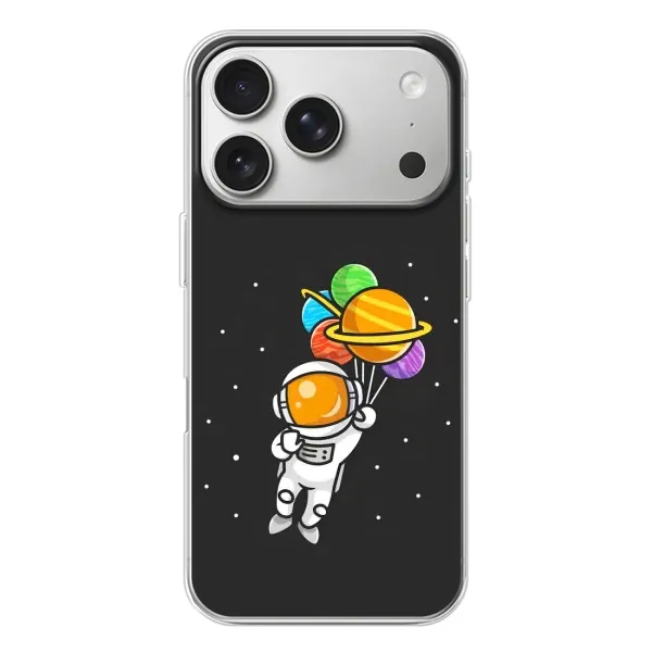 Чехол с рисунком «Космонавт с шариками» для iPhone 17 Pro Чехол с рисунком «Космонавт с шариками» для iPhone 17 Pro
