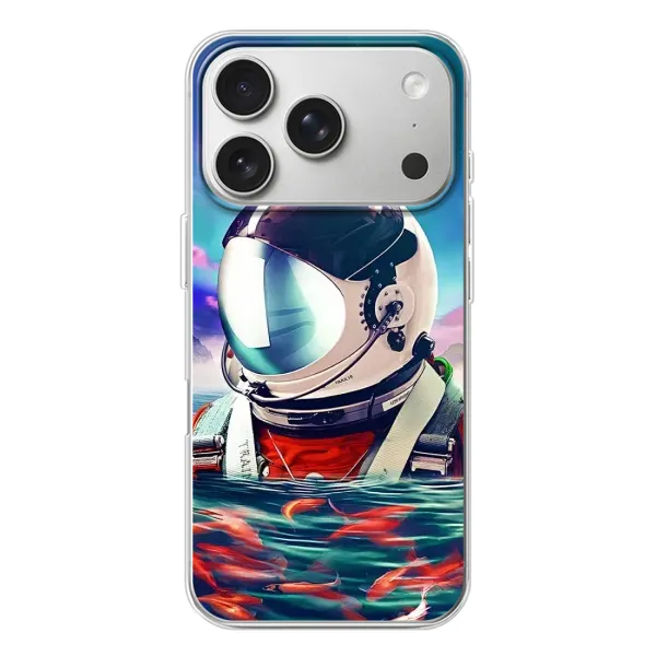 Чехол с рисунком «Космонавт в воде» для iPhone 17 Pro Чехол с рисунком «Космонавт в воде» для iPhone 17 Pro
