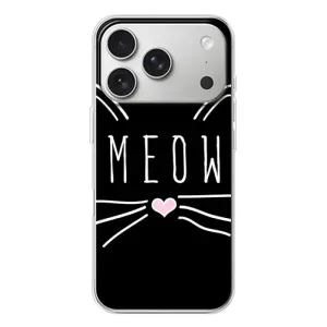 Бампер з зображенням Котиків для Айфон 17 Про (КОТИК MEOW)