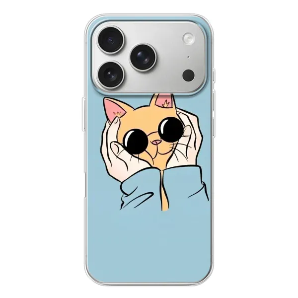Чохол з малюнком «КОТИК в окулярах» для iPhone 17 Pro Чохол з малюнком «КОТИК в окулярах» для iPhone 17 Pro