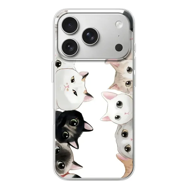 Чехол с рисунком «Коты» для iPhone 17 Pro