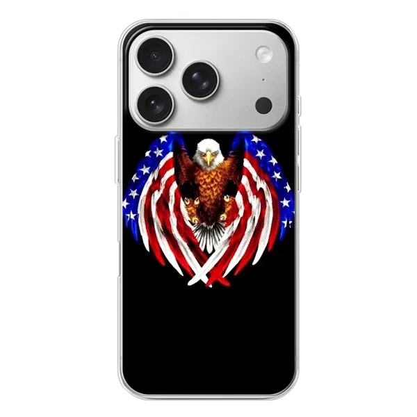 Чехол с рисунком «Крылья США» для iPhone 17 Pro Чехол с рисунком «Крылья США» для iPhone 17 Pro