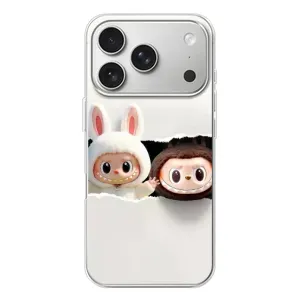 Чехол с принтом Лабубу для iPhone 17 Pro (Фигурки Labubu)