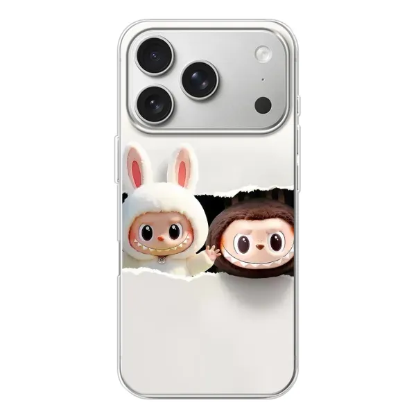 Чехол с рисунком «Фигурки Labubu» для iPhone 17 Pro Чехол с рисунком «Фигурки Labubu» для iPhone 17 Pro