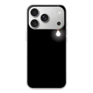 Чехол с картинками на черном фоне для iPhone 17 Pro (Лампочка)