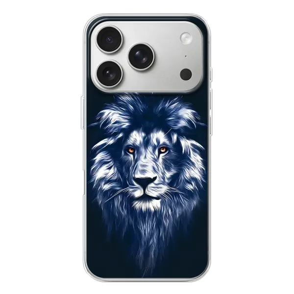 Чехол с рисунком «Лев - синий» для iPhone 17 Pro Чехол с рисунком «Лев - синий» для iPhone 17 Pro