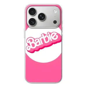 Силиконовый Чехол Барби Фильм на iPhone 17 Pro (Лого Барби)
