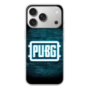 Чохол (TPU) з картинкою "Лого Пабг" на Айфон 17 Про (Лого PUBG)