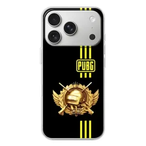 Чохол (TPU) з картинкою "Лого Пабг" на Айфон 17 Про (Логотип PUPG)
