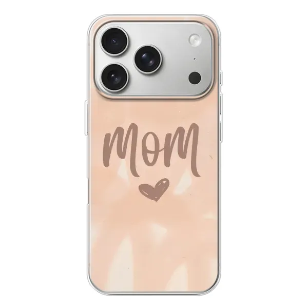 Чехол с рисунком «Love mom» для iPhone 17 Pro Чехол с рисунком «Love mom» для iPhone 17 Pro