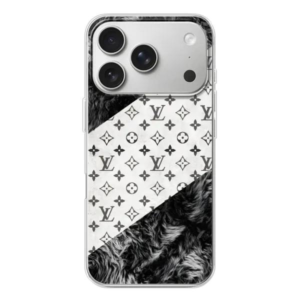 Чехол с рисунком «LV на белом» для iPhone 17 Pro