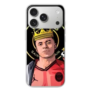 Чохол (TPU) з Футболістом на iPhone 17 Pro (Mbappe King)