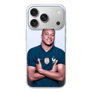 Чохол (TPU) з Футболістом на iPhone 17 Pro (Мбаппешичка)