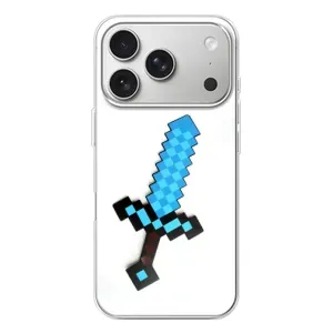 Чехлы для iPhone 17 Pro (Персонажи Майн Крафт) (Меч)