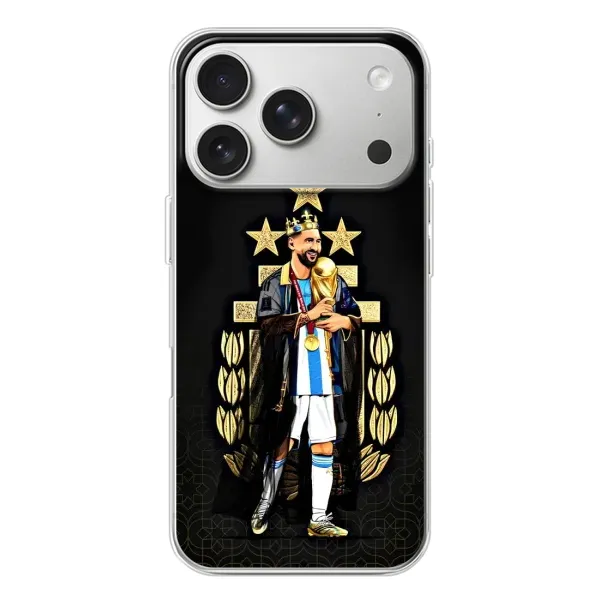 Чехол с рисунком «Месси король» для iPhone 17 Pro