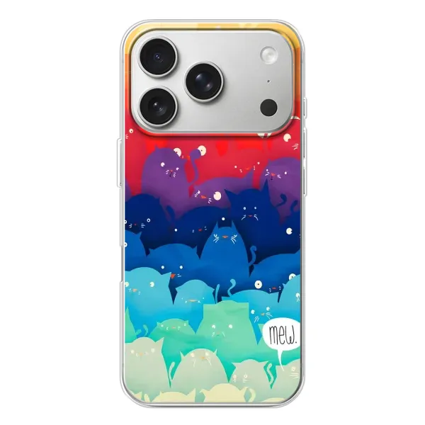 Чехол с рисунком «Mew» для iPhone 17 Pro
