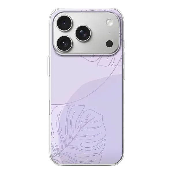 Чехол с рисунком «Монстера фиолетовая» для iPhone 17 Pro Чехол с рисунком «Монстера фиолетовая» для iPhone 17 Pro