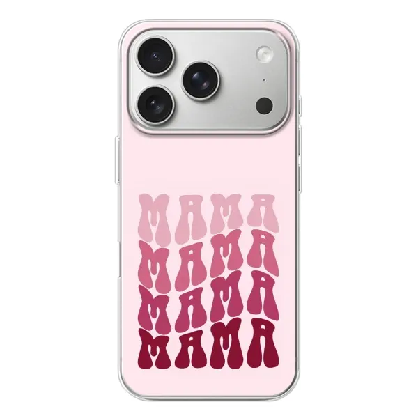 Чехол с рисунком «Надпись мама» для iPhone 17 Pro Чехол с рисунком «Надпись мама» для iPhone 17 Pro