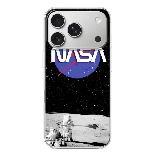 Чехол с рисунком «Nasa на луне» для iPhone 17 Pro