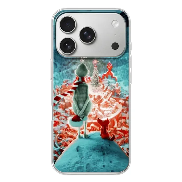 Чехол с рисунком «Новогодний Гринч» для iPhone 17 Pro