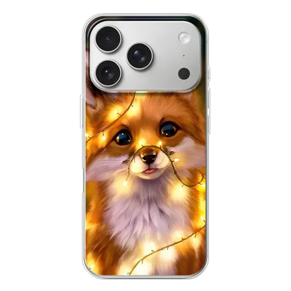 Чехол с рисунком «Новогодний лисенок» для iPhone 17 Pro Чехол с рисунком «Новогодний лисенок» для iPhone 17 Pro