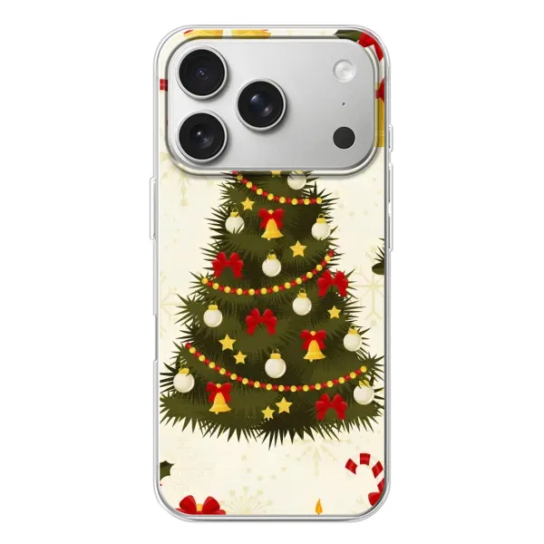 Чехол с рисунком «Новогодний принт» для iPhone 17 Pro