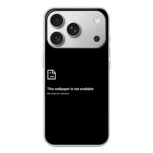 Чехол с рисунком «Ошибка» для iPhone 17 Pro
