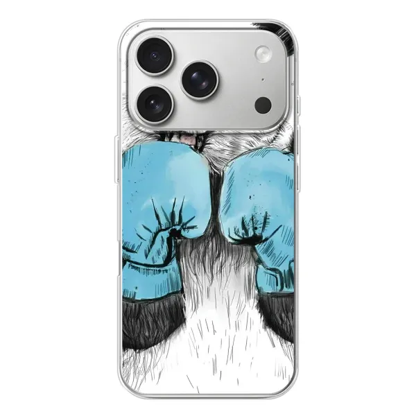 Чехол с рисунком «Панда боксер» для iPhone 17 Pro Чехол с рисунком «Панда боксер» для iPhone 17 Pro