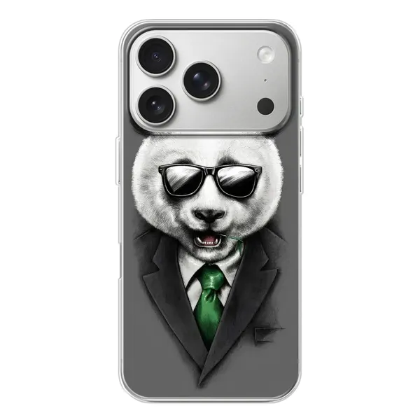 Чехол с рисунком «Панда в очках» для iPhone 17 Pro Чехол с рисунком «Панда в очках» для iPhone 17 Pro