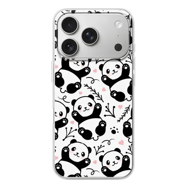 Чехол с рисунком «Пандочки» для iPhone 17 Pro Чехол с рисунком «Пандочки» для iPhone 17 Pro