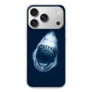 Силіконовий бампер з картинкою звірів для iPhone 17 Pro (Пащу Акули)