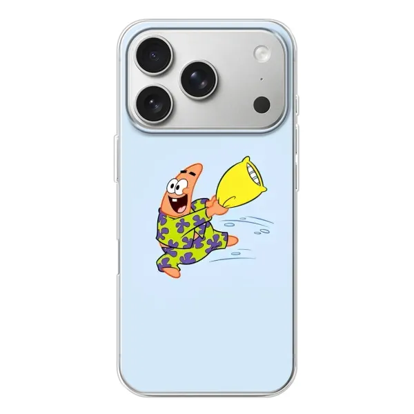 Чехол с рисунком «Патрик с подушкой» для iPhone 17 Pro
