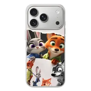 Силиконовый чехол с принтом Зоотрополіс для iPhone 17 Pro (Персонажи Зоо)