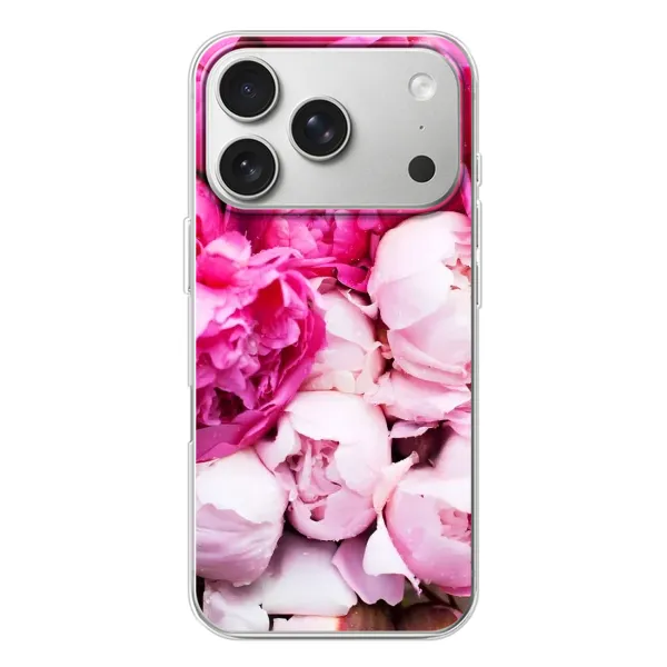 Чехол с рисунком «Пионы» для iPhone 17 Pro Чехол с рисунком «Пионы» для iPhone 17 Pro