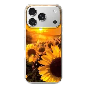 Чехол с Цветами для iPhone 17 Pro (поле подсолнухов)