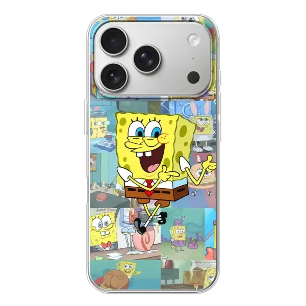Чехол с рисунком «Радостный Спанч Боб» для iPhone 17 Pro