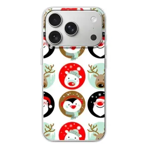 Силиконовый бампер на рождество для iPhone 17 Pro (Рождественский принт)