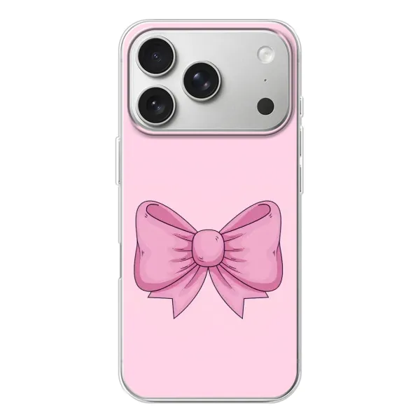 Чехол с рисунком «Розовый бантик» для iPhone 17 Pro Чехол с рисунком «Розовый бантик» для iPhone 17 Pro