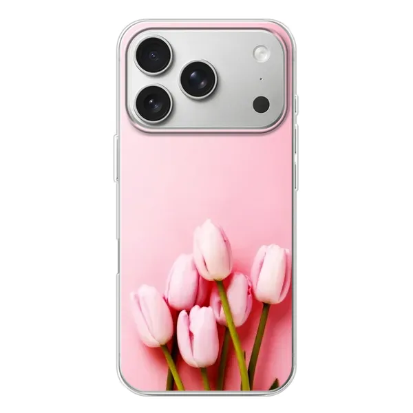 Чехол с рисунком «Розовые тюльпаны» для iPhone 17 Pro Чехол с рисунком «Розовые тюльпаны» для iPhone 17 Pro