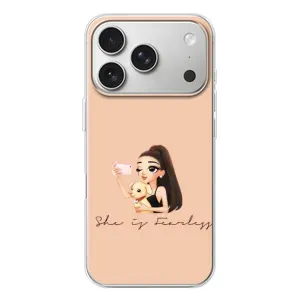 Силіконовый Чохол на iPhone 17 Pro з картинкой Модных девушек (З собакою)