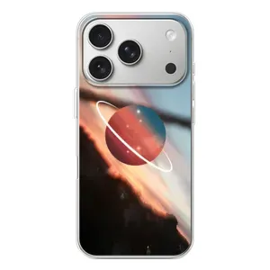 Чохол (ТПУ) з планетами на iPhone 17 Pro (Сатурн)